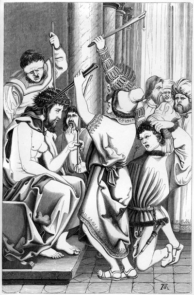 De bespotting van Christus, 16e eeuw 1849 door Bisson and Cottard