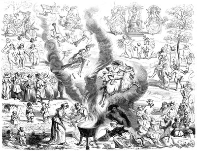 De Sabbat, 16e eeuw 1849 door Bisson and Cottard