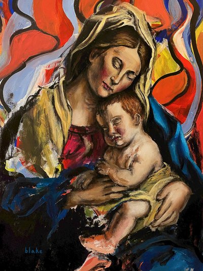 Madonna en Kind, ca. 2020 door Blake Munch