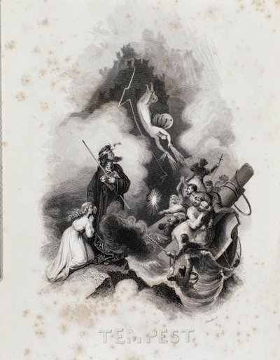 Blanchard gravure voor de eerste akte van William Shakespeare