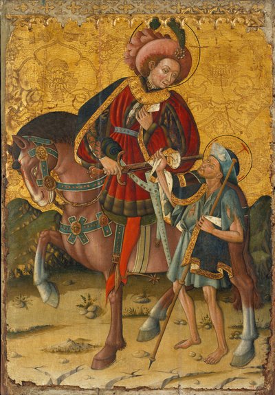 Sint Martinus deelt zijn mantel, ca. 1440 door Blasco de Granen