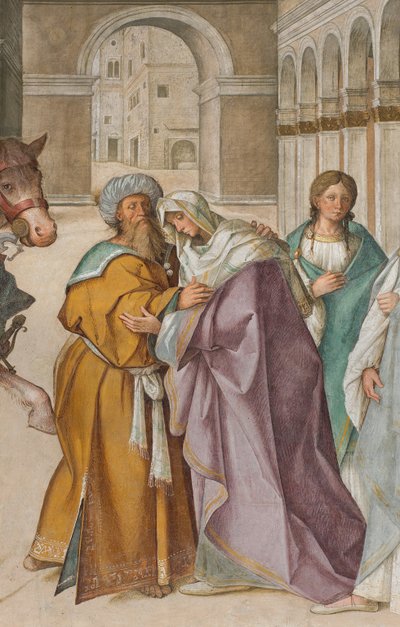 Centraal Schip, Eerste Noordelijke Span, Ontmoeting van St. Joachim en Sant