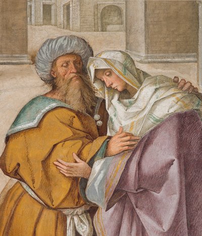 Centrale Schip, Eerste Noordelijke Span, Ontmoeting van St. Joachim en Sant