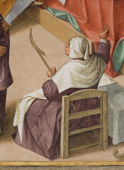 Geboorte van de Maagd (detail) door Boccaccio Boccaccino
