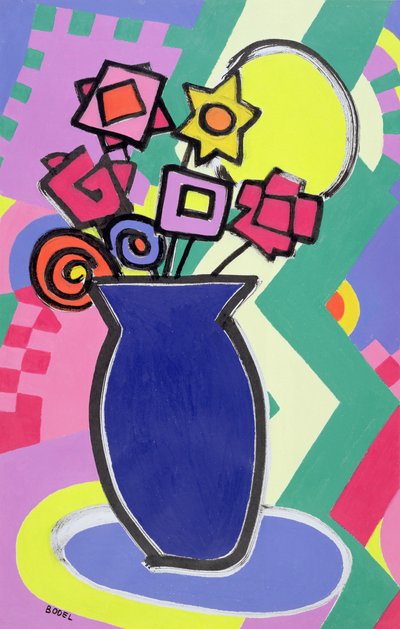 Blauwe vaas, 2003 door Bodel Rikys
