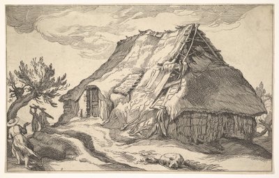Landschap met Boerderij door Boetius Adams Bolswert