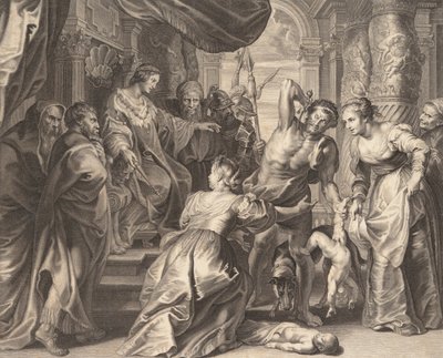 Het oordeel van Salomo, 1595-1633 door Boetius Adams Bolswert