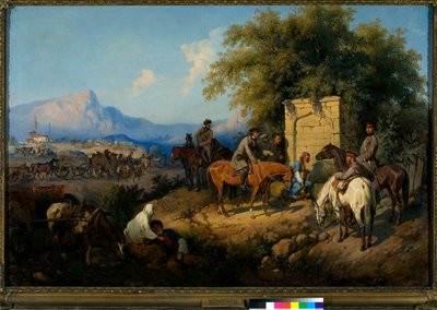 Russische troepen steken de Kaukasus over in Adjara (1830-1860) door Bogdan Willewalde