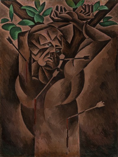 St. Sebastiaan door Bohumil Kubišta