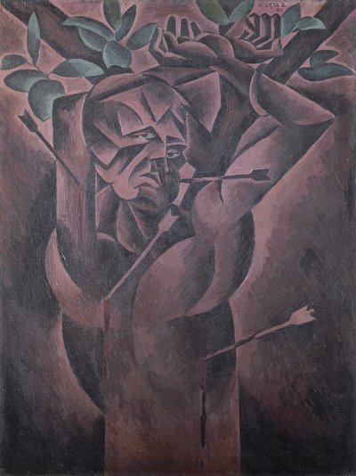 Sint Sebastiaan door Bohumil Kubišta