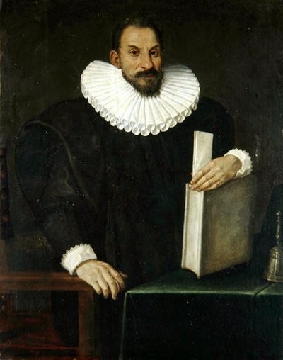 Portret van een heer, vermoedelijk Filippo Massini (1559-1617) c.1690 door Bolognese School