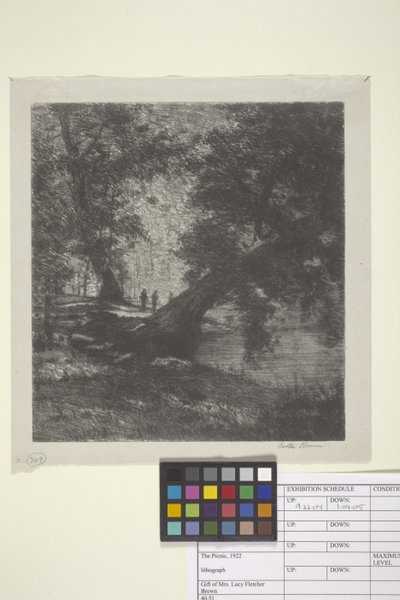 De picknick door Bolton Coit Brown