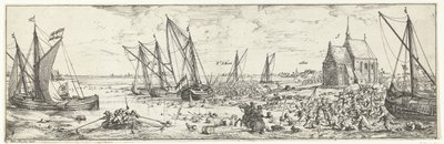 Mislukte aanval op fort Kallo, 1638 door Bonaventura Peeters (I)