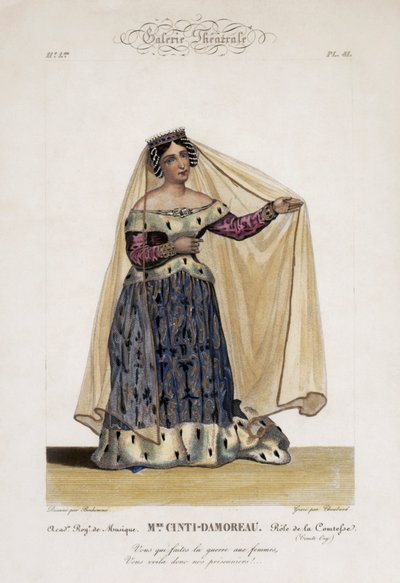 Laure Cinti-Damoreau als de gravin in Rossini