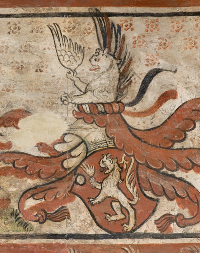 Noordtransept, Altaar van de Heilige Michaël de Aartsengel, Achter het Altaarstuk de Fresco