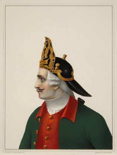 Grenadiersmuts in 1742-1762, vroege jaren 1840 door Boris Artemyevich Chorikov
