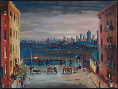 Brooklyn Heights, c.1935 door Boris Dmitrievich Grigoriev