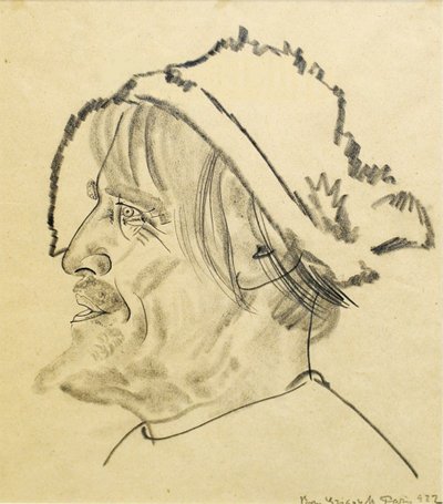 Konstantin Stanislavsky als Satin in het toneelstuk De Onderwereld van M. Gorky, 1922 door Boris Dmitrievich Grigoriev