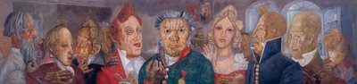 Personages uit de komedie De Revisor van N. Gogol, 1933-1934 door Boris Dmitrievich Grigoriev