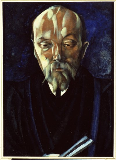 Portret van de kunstenaar Nicholas Roerich door Boris Dmitrievich Grigoriev