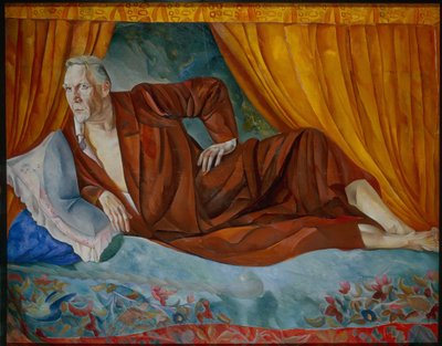 Portret van de zanger Fjodor Sjaliapin door Boris Dmitrievich Grigoriev