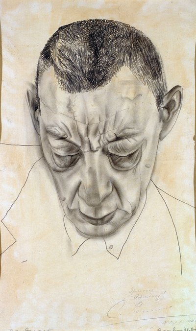 Portret van de componist Sergei Rakhmaninov door Boris Dmitrievich Grigoriev