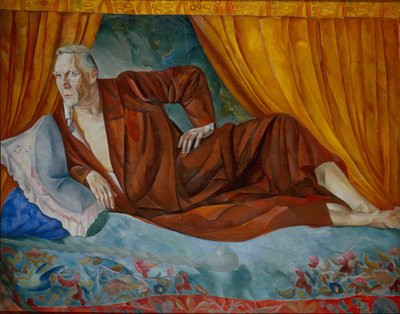 Portret van de zanger Fjodor I. Sjalyapin 1873-1938, 1918 door Boris Dmitrievich Grigoriev
