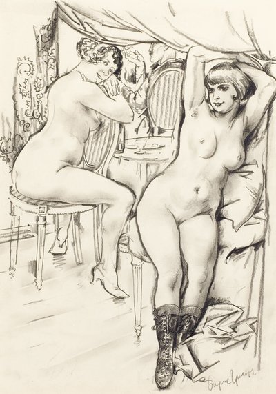 Prostituees door Boris Dmitrievich Grigoriev
