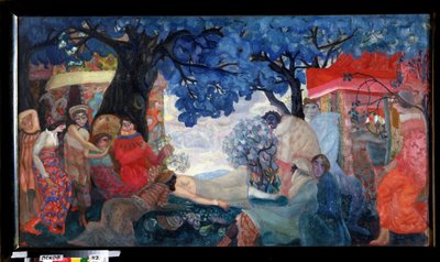 Een droom door Boris Dmitrievich Grigoriev