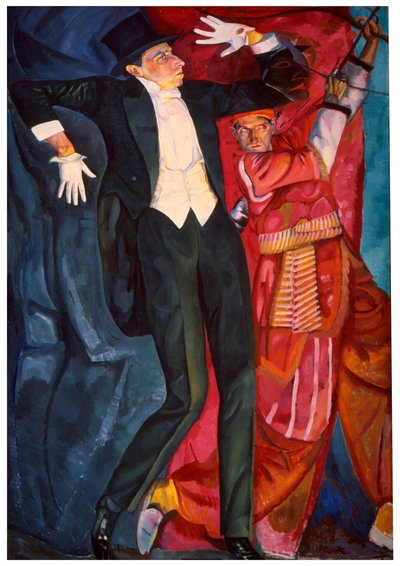 Portret van de toneelregisseur Vsevolod Meyerhold, 1916 door Boris Grigor