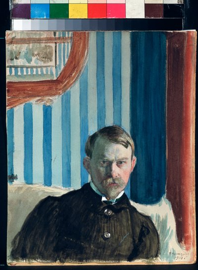 Zelfportret door Boris Mikhailovich Kustodiev