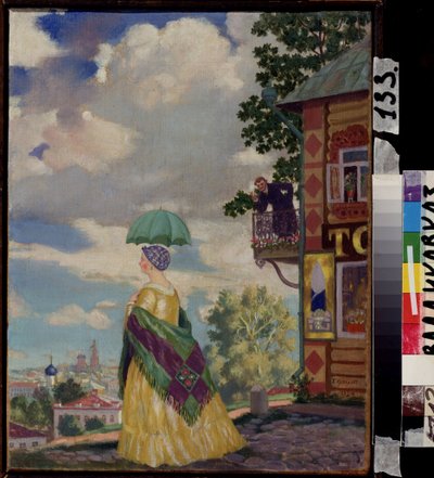 Provincie door Boris Mikhailovich Kustodiev