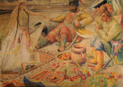 Stepan Razin door Boris Mikhailovich Kustodiev