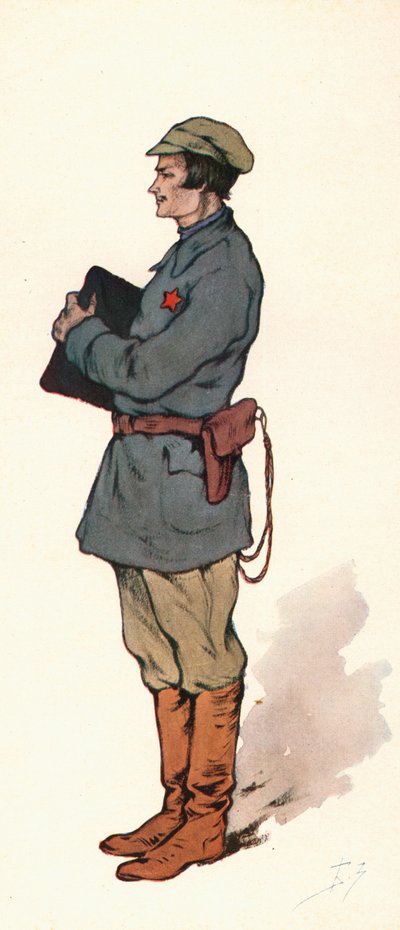 Een Sovjet-commissaris door Boris Vasilievich Zvorykin