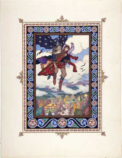 Illustratie voor het sprookje Marya Morevna door Boris Vasilievich Zvorykin