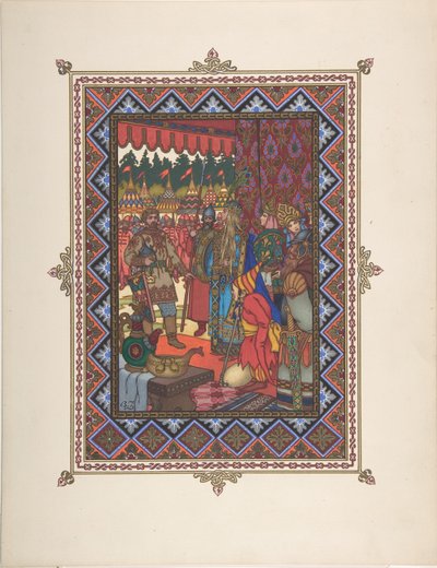 Illustratie voor het sprookje Marya Morevna, ca. 1925 door Boris Vasilievich Zvorykin