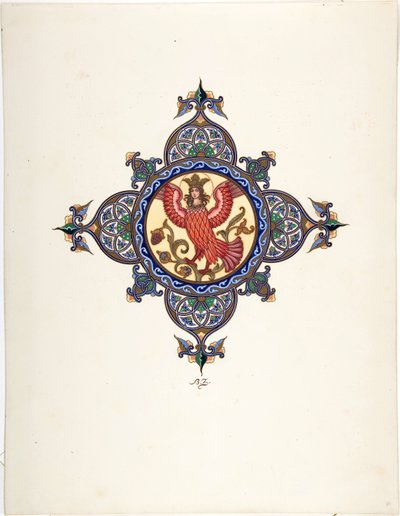 Vuurvogel als Tsarevna door Boris Vasilievich Zvorykin