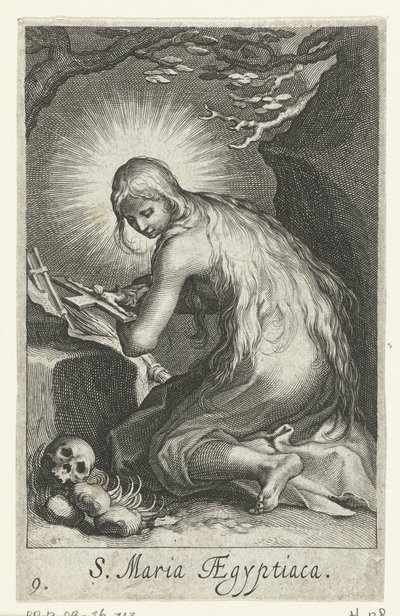 Heilige Maria van Egypte als kluizenares door Boëtius Adamsz. Bolswert