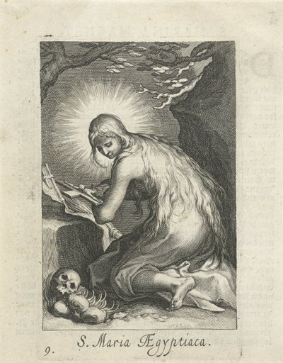 Heilige Maria van Egypte als kluizenares door Boëtius Adamsz. Bolswert