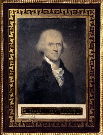 Portret van Thomas Jefferson, president van de Verenigde Staten van 1801 tot 1809 door Bouch
