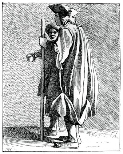 Blinde man van Quinze-Vingts, 1737-1742 door Bouchardon