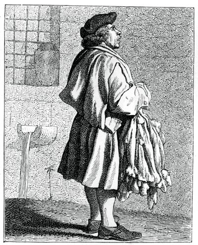 Konijnenvellen!, 1737-1742 door Bouchardon