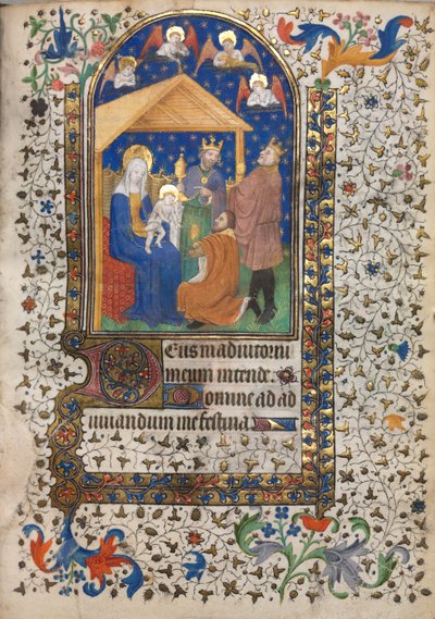 Getijdenboek Gebruik van Parijs: Aanbidding der Wijzen, ca. 1420 door Boucicaut Master
