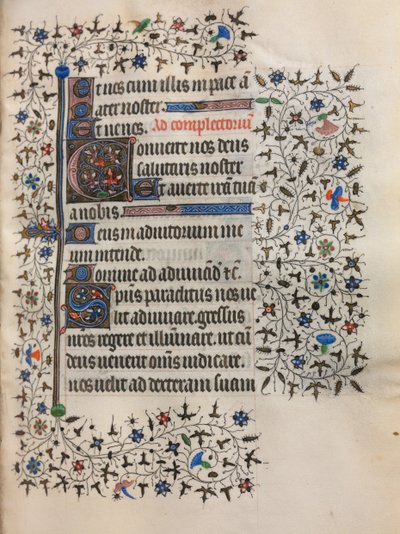Getijdenboek Gebruik van Parijs: Gedecoreerde Initiaal, ca. 1420 door Boucicaut Master