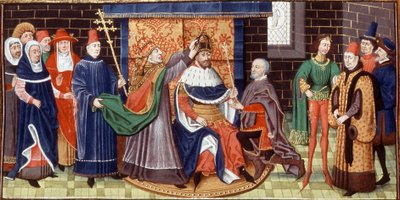 Kroning van keizer Karel de Grote door Brabant School
