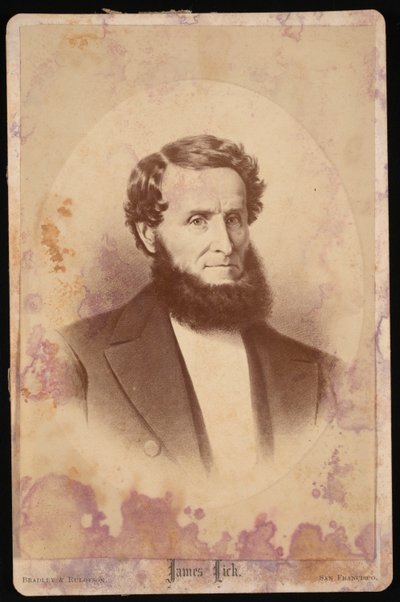Portret van James Lick 1796-1876, voor 1876 door Bradley and Rulofson