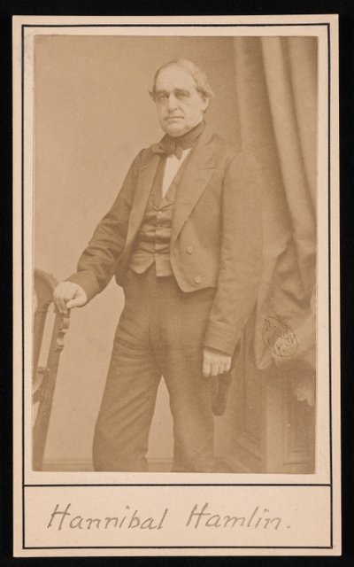 Portret van Hannibal Hamlin 1809-1891, 1857 door Brady