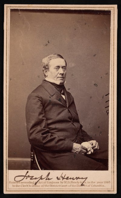 Portret van Joseph Henry 1797-1878, 1865 door Brady
