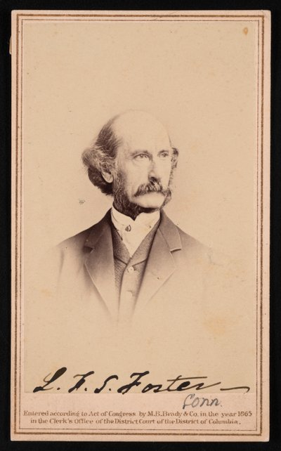 Portret van LaFayette Sabine Foster 1806-1880, Voor 1869. door Brady