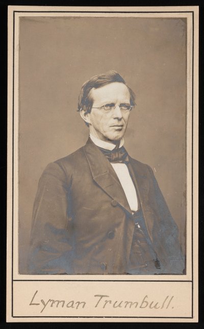 Portret van Lyman Trumbull 1813-1896, tussen 1864 en 1868 door Brady